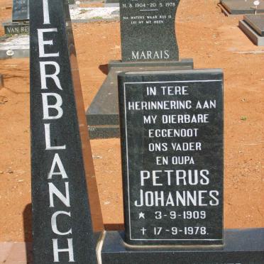 TERBLANCHE Petrus Johannes 1909-1978