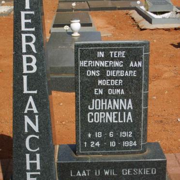 TERBLANCHE Johanna Cornelia 1912-1984