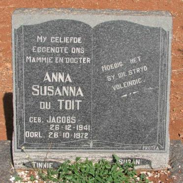 TOIT Anna Susanna, du nee JACOBS 1941-1972