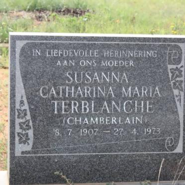 TERBLANCHE Susanna Catharina Maria nee CHAMBERLAIN 1907-1973
