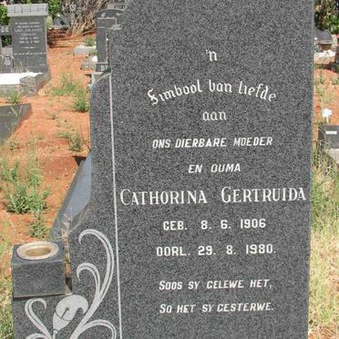 UECKERMANN Cathorina Gertruida 1906-1980