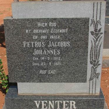 VENTER Petrus Jacobus Johannes 1912-1971