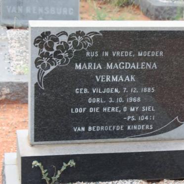 VERMAAK Maria Magdalena nee VILJOEN 1885-1968