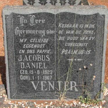 VENTER Jacobus Daniel 1923-1967