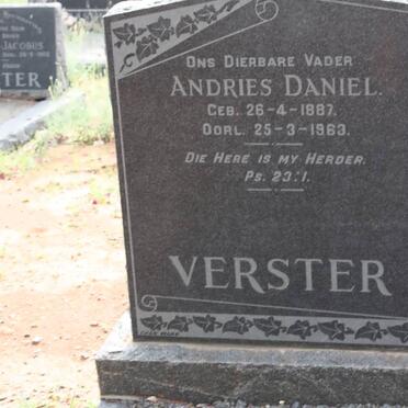 VERSTER Andries Daniel 1887-1963