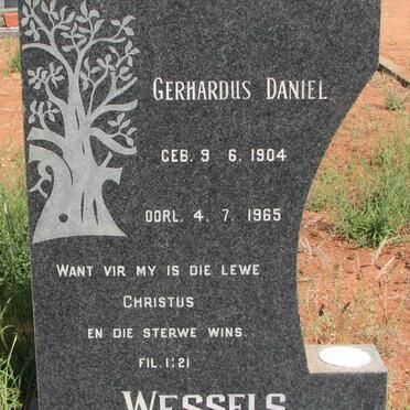 WESSELS Gerhardus Daniel 1904-1965
