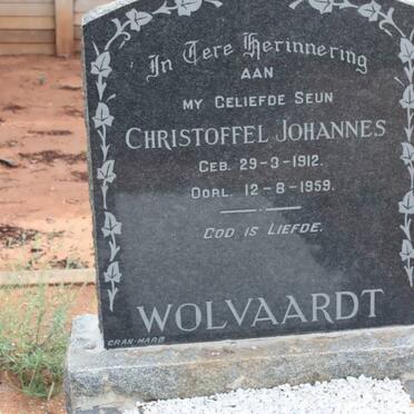 WOLVAARDT Christoffel Johannes 1912-1959