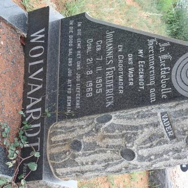 WOLFAARDT Johannes Frederick 1905-1968