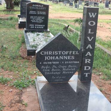 WOLVAARDT Christoffel Johannes 1929-1994