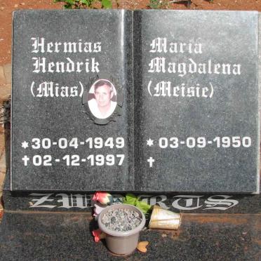 ZWARTS Hermias Hendrik 1949-1997 &amp; Maria Magdalena 1950-