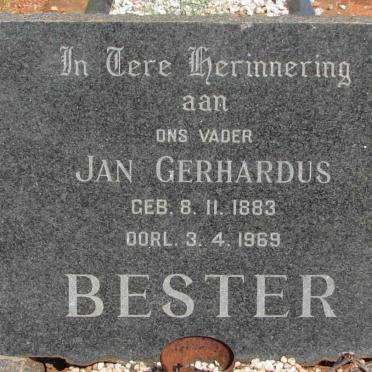 BESTER Jan Gerhardus 1883-1969