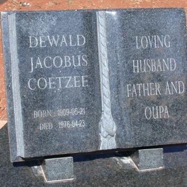 COETZEE Dewald Jacobus 1909-1976
