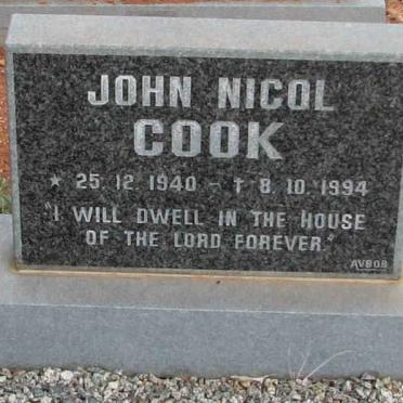 COOK John Nicol 1940-1994
