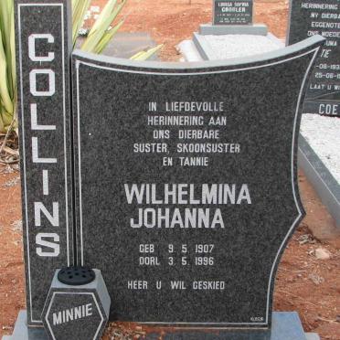 COLLINS Wilhelmina Johanna 1907-1996