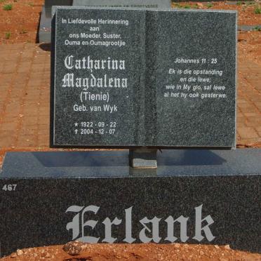ERLANK Catharina Magdalena nee VAN WYK 1922-2004