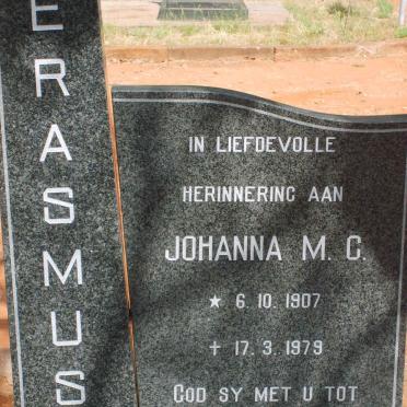 ERASMUS Johanna M.C. 1907-1979
