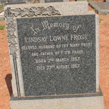 FROST Lindsay Lowne 1857-1957