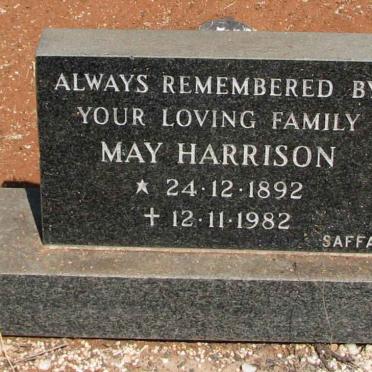 HARRISON May 1892-1982