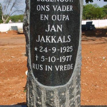 JACOBS Jan Jakkals 1925-1977