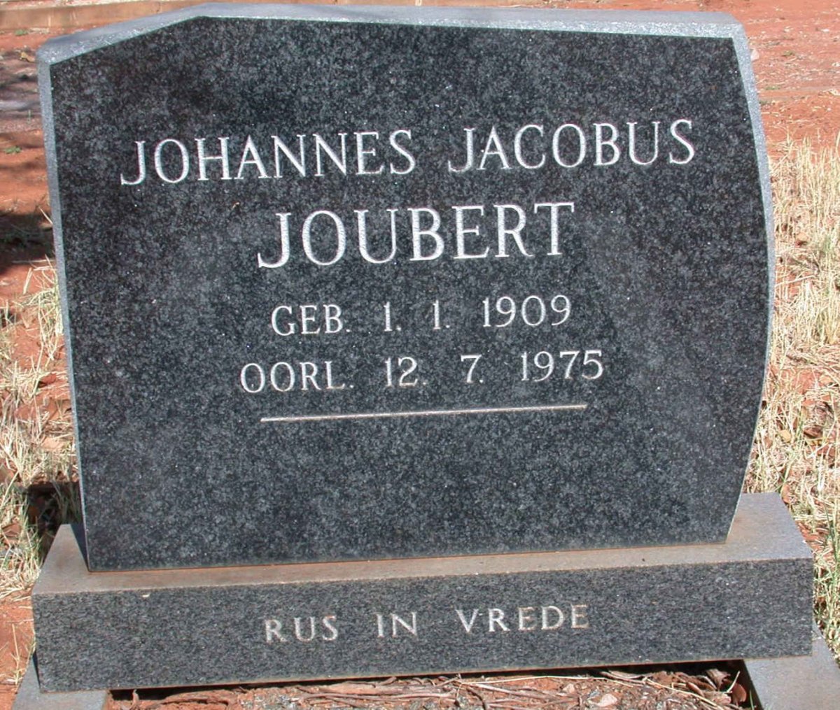JOUBERT Johannes Jacobus 1909-1975