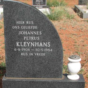 KLEYNHANS Johannes Petrus 1908-1984