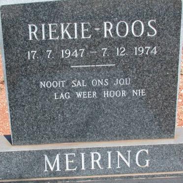 MEIRING Riekie-Roos 1947-1974