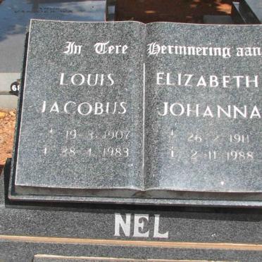 NEL Louis Jacobus 1907-1983 &amp; Elizabeth Johanna 1911-1988