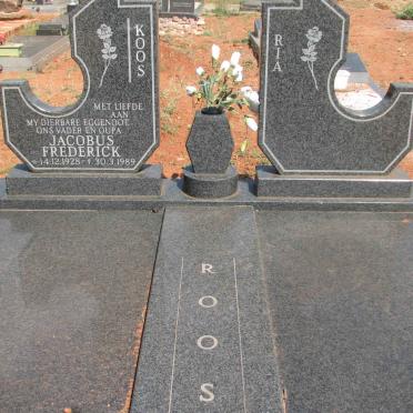 ROOS Jacobus Frederick 1928-1989 &amp; Ria 