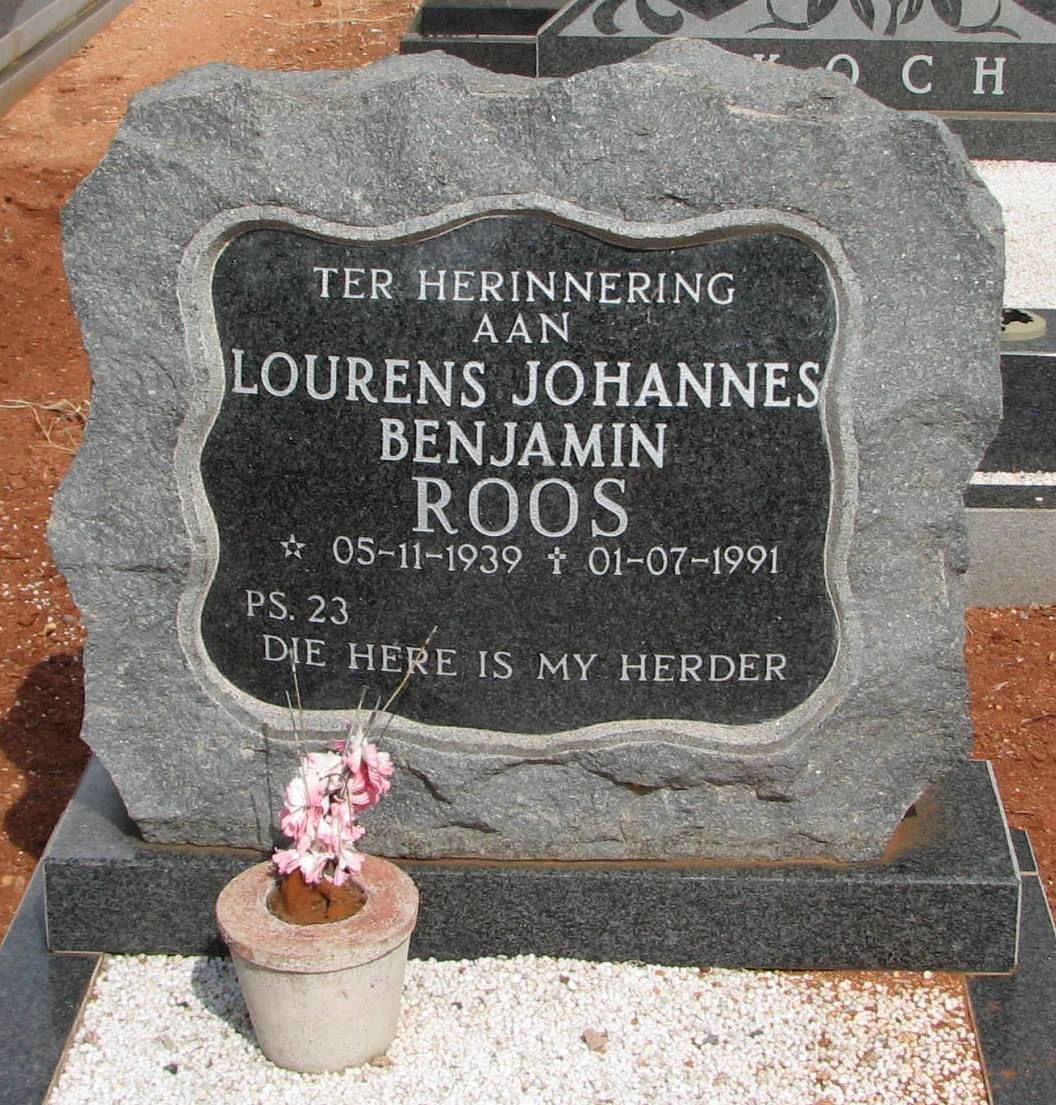 ROOS Lourens Johannes Benjamin 1939-1991