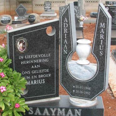 SAAYMAN Adriaan Marius 1968-1992