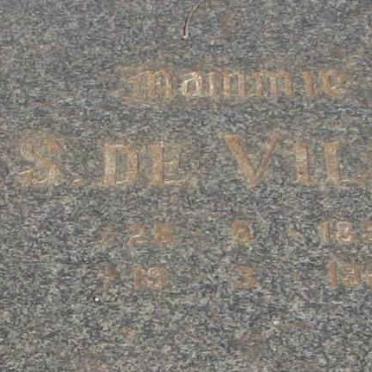 VILLIERS H.S., de 1852-19??