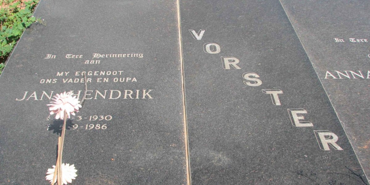 VORSTER Jan Hendrik 1930-1986