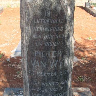 WYK Pieter, van 1950-1971