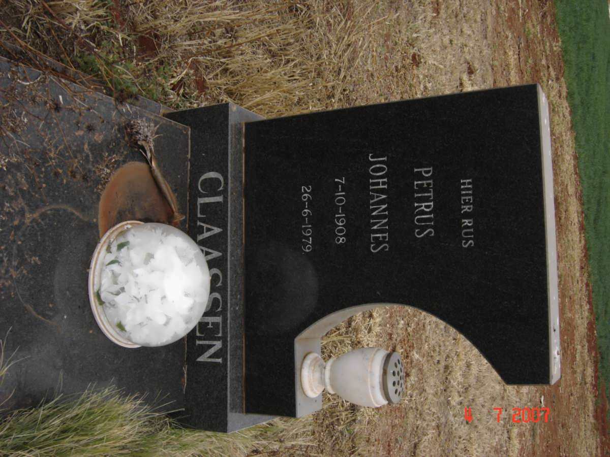 CLAASSEN Petrus Johannes 1908-1979