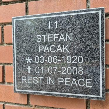 PACAK Stefan 1920-2008