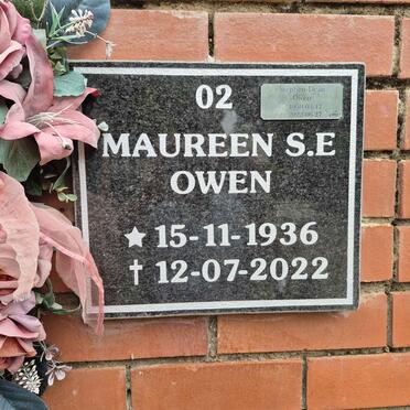 OWEN Maureen S.E. 1936-2022 :: OWEN Stephen Dean 1959-2022