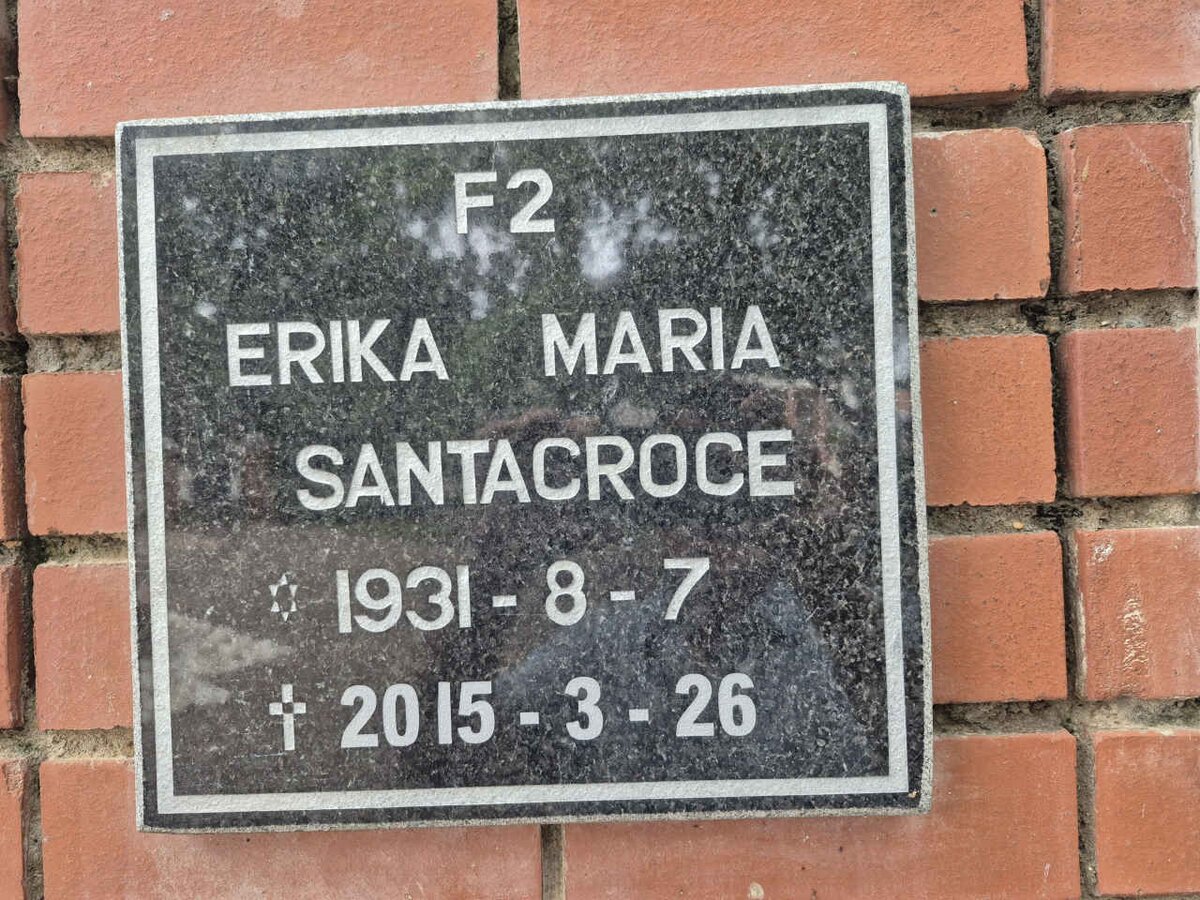 SANTACROCE Erika Maria 1931-2015