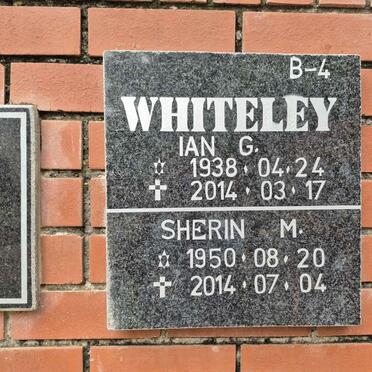 WHITELEY Ian G. 1938-2014 & Sherin M. 1950-2014
