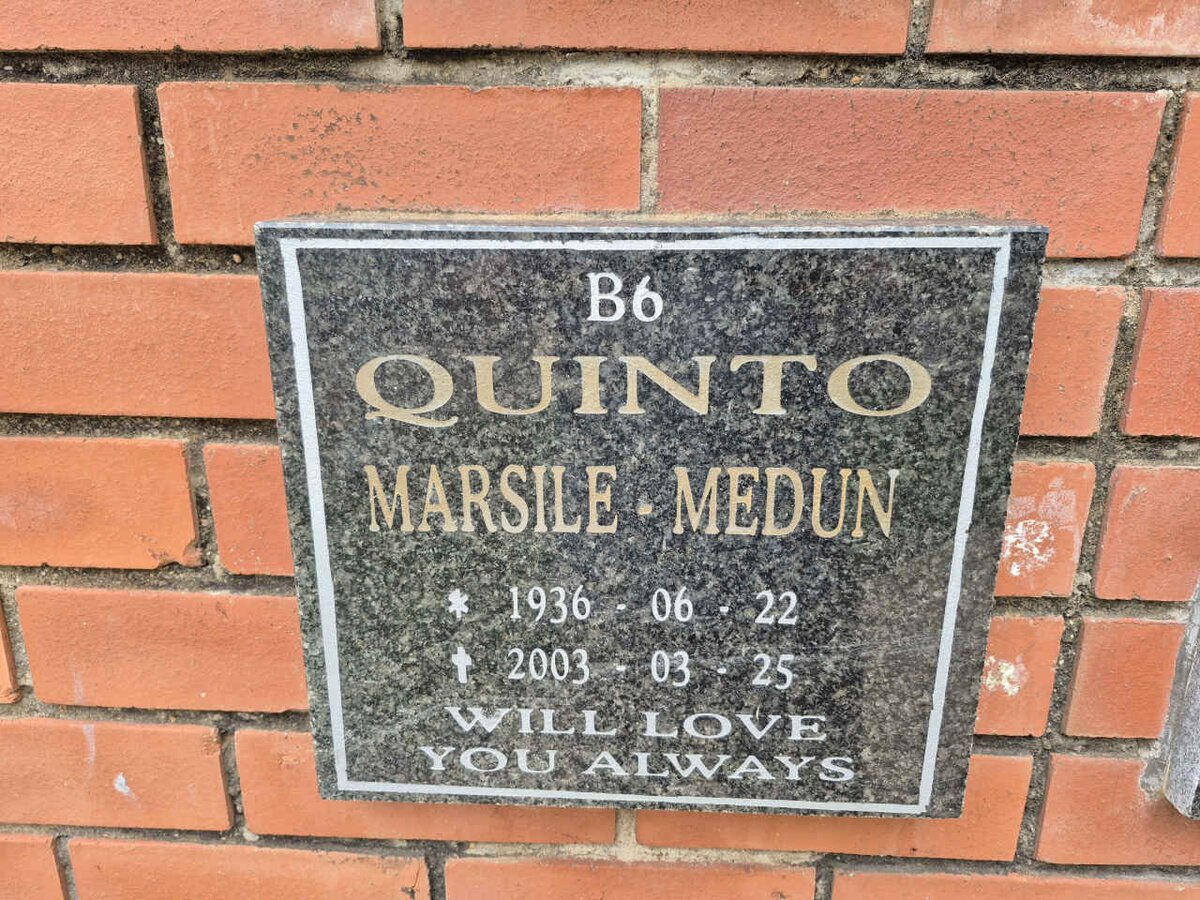 QUINTO Marsile Medun 1936-2003