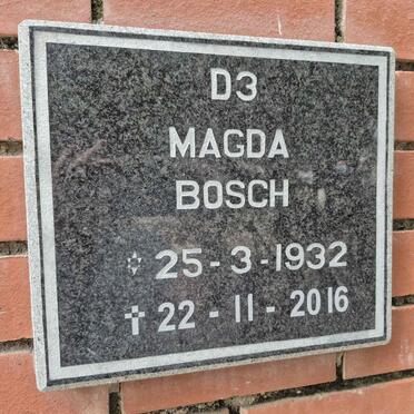 BOSCH Magda 1932-2016