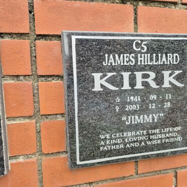 KIRK James Hilliard 1941-2003