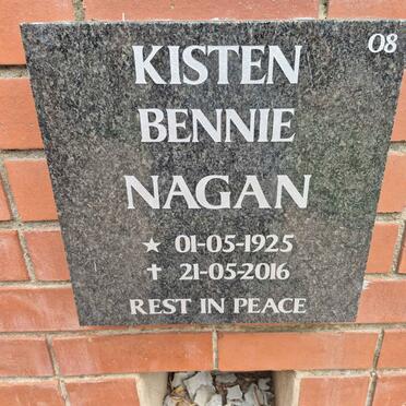 KISTEN Bennie Nagan 1925-2016