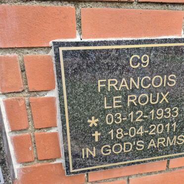 ROUX Francois, le 1933-2011