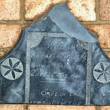 NIEKERK William Abraham, van 1899-1901 