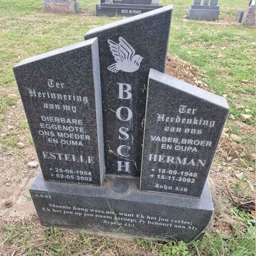BOSCH Herman 1948-2002 & Estelle 1954-2002