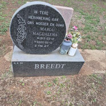 BREEDT Maria Magdalena 1917-2000