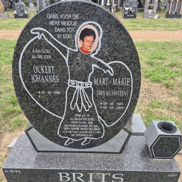 BRITS Ockert Johannes 1961- & Mart-Marie VAN HUYSSTEEN 1961-2003