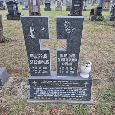 BUCHLING Philippus Stephanus 1940-2001 & Marie Louise Claire Fernanda Ghislane 1942-2020