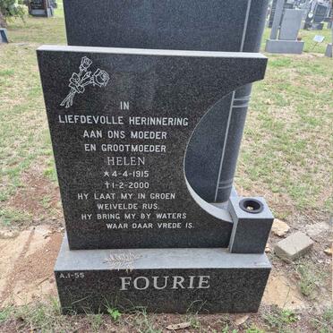 FOURIE Helen 1915-2000