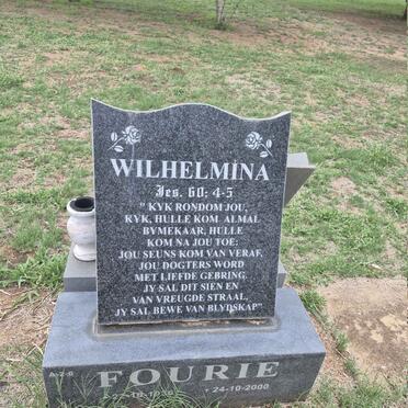 FOURIE Wilhelmina 1936-2000